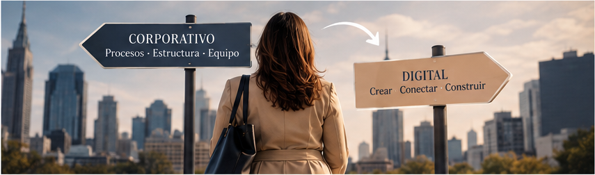 Transición del mundo corporativo al negocio digital